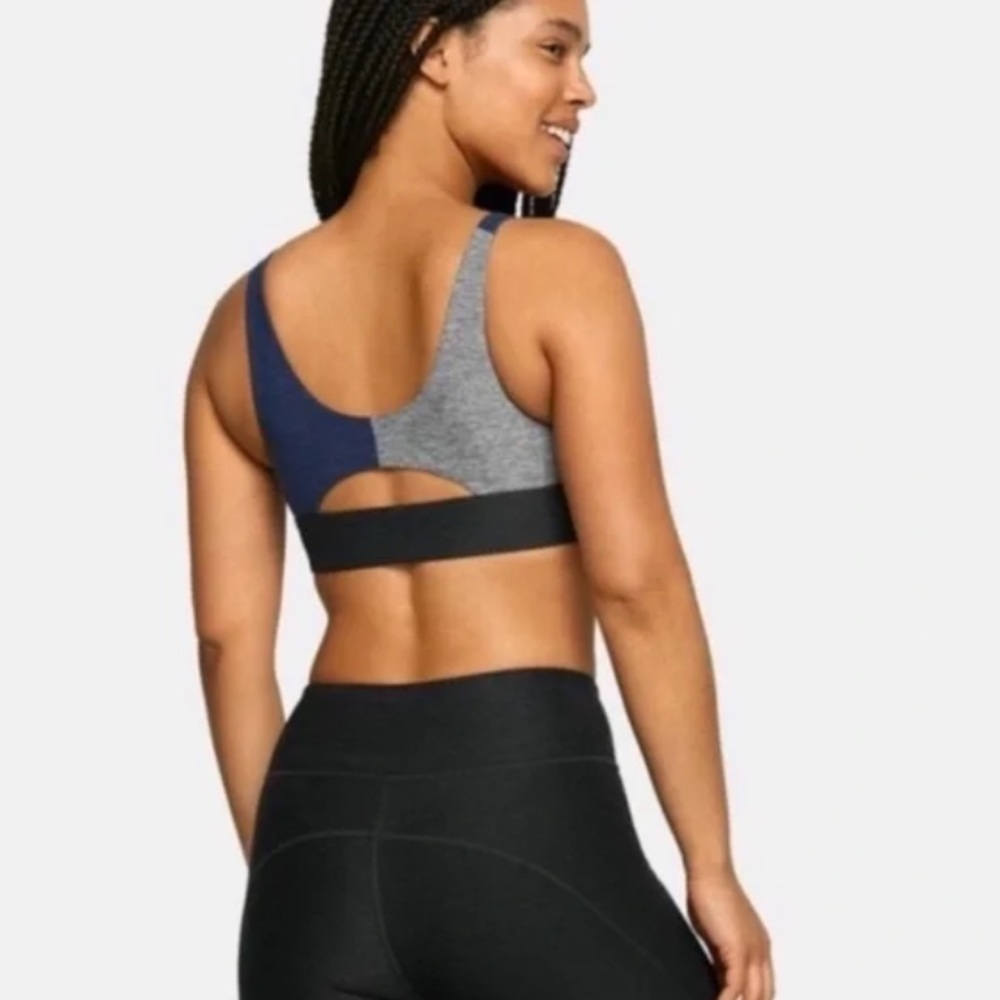 Outdoor Voices Colorblock Plunge Bra